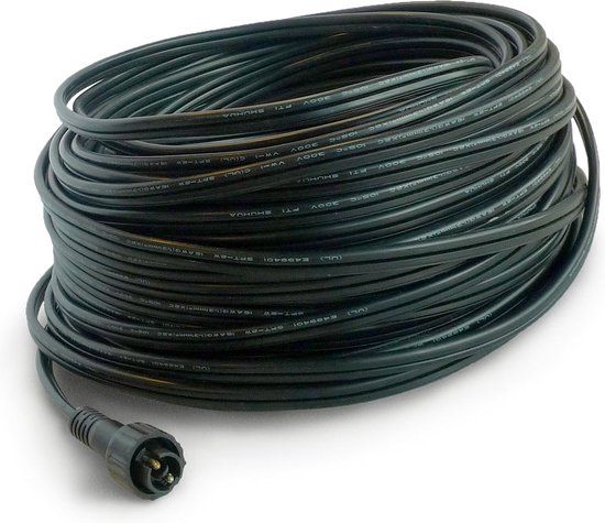 Garden Lights 12V hoofdkabel SPT-2 (25 meter) - zwart