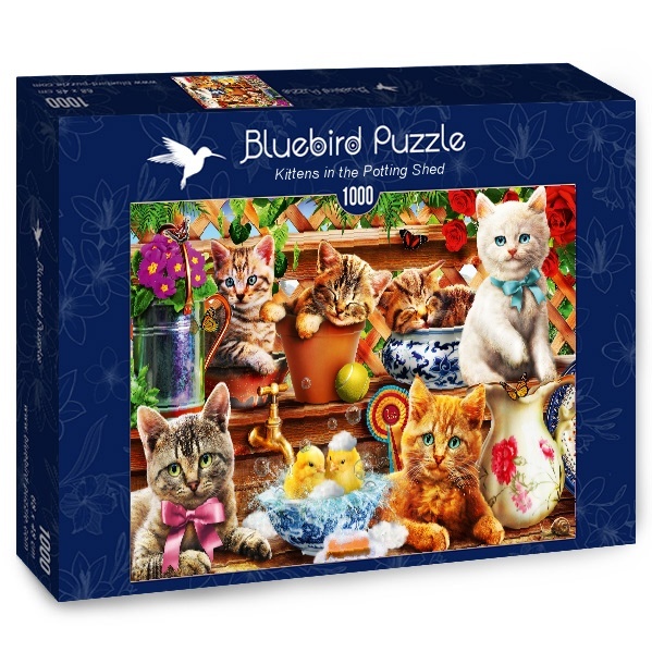 Bluebird Puzzle Kittens in the Potting Shed Puzzel (1000 stukjes)