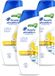 Head & Shoulders Shampoo Fraîcheur d'Agrumes - 3 x 250ml