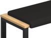vidaXL Coussin de banc, Cuir artificiel, Noir, 80 cm