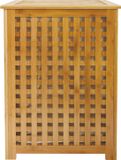 MSV Bamboe Wasmand Vierkant Naturel - 40 x 40 x 58 cm