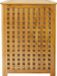 MSV Bamboe Wasmand Vierkant Naturel - 40 x 40 x 58 cm