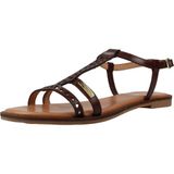 LES Dresco Helectra leren sandalen dames bruin maat 39