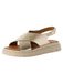 Tamaris Dames 1-28270-42 sleehaksandalen, lichtgoud, 42 EU