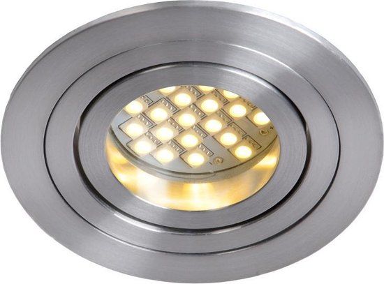 Lucide TUBE - Inbouwspot - Ø 9,2 cm - 1xGU10 - Mat chroom
