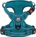 DigiRigi® Harnais anti-traction, réfléchissant, réglable, rembourrage souple avec anneau en D avant et poignée de transport – pour chiens de taille moyenne, Tumalo Teal (M)