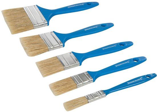Silverline wegwerp schilderskwasten set - 5 Delig