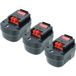 Vhbw 3x Batterie Compatible Avec Black & Decker Xd1200k Xtc12ik, Xtc12ikh Outil Électrique (3000 mAh, NiMH, 12 V)