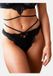 SugarShape String LILOU Black Floral Lace and Mesh Women's Size 36-38