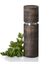 AdHoc Peper of Zoutmolen - Texture Antique - Hout - 5,9 cm x 20 cm - Zwart