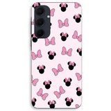 Maniacase Coque Pour Samsung galaxy A55 Minnie, noeud fond rose