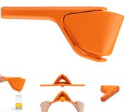 Merkloos Fluicer - Trekker - Oranje - Nylon - 9,5 cm lang