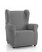 Martina Home Model Emilia hoes voor oorfauteuil, grijs