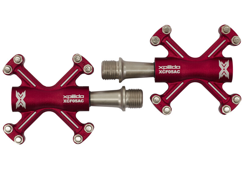 Xpedo Traverse XCF-05AC Pedalen, red