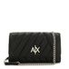 Armani Exchange Gewatteerd, metalen logo, ketting aan de voorkant dames Bi-Fold Wallet