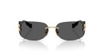 Miu Miu 0mu A51s Lunettes de soleil femme doré géométrique gris 75mm
