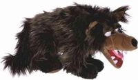 Living Puppets Living puppet handpop wolf 50cm buikspreekpop sprookjes