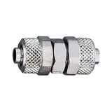 Rechte RIEGLER Rechte connector, voor slang 4/2 mm, SW 10, werkdruk max. 18 bar, messing vernikkeld