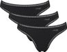 Sloggi Women GO Crush String (3-pack) - dames string - zwart