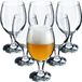 KADAX Verres à vin, verres à vin lavables au lave-vaisselle, set de verres haut de gamme et élégant pour vin rouge et blanc, verres à pied pour servir du vin et du champagne (6 x 400 ml, pour bière)