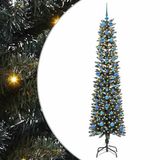 vidaXL Kunstkerstboom met 300 LED Groen 210 cm PVC en Plastic en Staal
