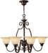 Hinkley Lustre LED | 6X E27 Max 60W | Dimmable | Bronze antique