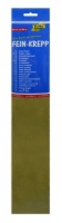 Folia crêpepapier - 250 x 50 cm - olijfgroen