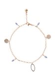 Gaya Leo E-Commerce Ltd. Gaya Anklet Rose Gold Blue Koper 26 cm