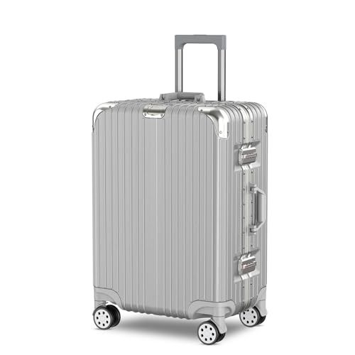 Voyagoux® AEON 72L Hardcase Koffer - Zilver - Aluminium Frame