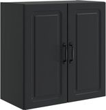 vidaXL Wandkast 59 x 31 x 60 cm Bewerkt hout Zwart