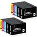 Cartouches d'encre 2500XL Compatible avec Canon - Multicolore - Pack de 10