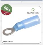 Quadrios 23C522 Ringkabelschoen Dwarsdoorsnede (max.): 2.5 mm² Schachtdiameter: 5.3 mm Deels geïsoleerd Blauw 50 stuk(s)