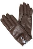ICHI IAMASCHA GL Dames Handschoenen Leer Chicory Coffee