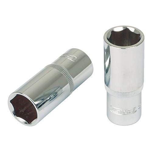 KS Tools 918.1283 - 1/2" CHROMEplus Socket Wrench, Hexagon, Long, 3/16"