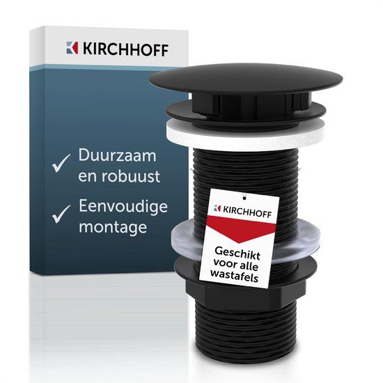 Schütte KIRCHHOFF Afvoerwaste - Mat Zwart - 1 1/4" x 100 mm - Zonder Overloop