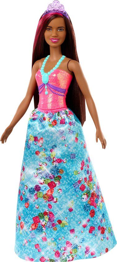 Barbie Dreamtopia Prinses - Zwart haar - GJK15
