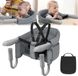 Equivera Chaise haute de table - Chaise haute - Chaise bébé - Gris