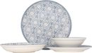 Kütahya Porselen Serviesset (Medium) - Casa Blue - 24 pièces - 6 personnes - Porcelaine