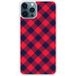 Tartan Rouge Bedrukt siliconen hoesje compatibel met iPhone 12 Pro Max