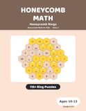 Honeycomb Math: Honeycomb Rings: 115+ Deduction Challenges for Kids Ages 10-13, Grades 5-8