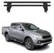 Menabo porte-bagages de toit de base pour Fiat Fullback 2016-2019, 50 kg, aluminium, noir, 2 pièces
