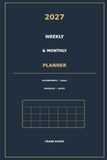 2027 Weekly & Monthly Planner