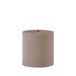 Uyuni Lighting Bougie cylindrique d'extérieur à LED, 10 cm, couleur grès - Terrasse - Plastique