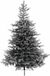 Everlands Kunst kerstboom - 1038 tips - groen met sneeuw - PVC - 150 cm