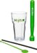 Secret de Gourmet Luxe Mojito glazen set - 4x stuks - met accessoires - 360 ml - Cocktailglazen