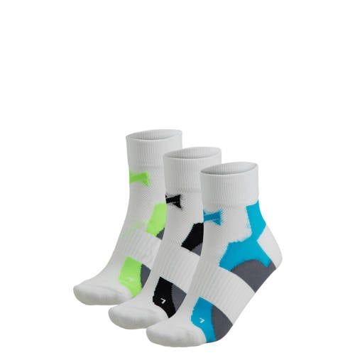 Xtreme fietssokken - set van 3 wit/grijs/multi