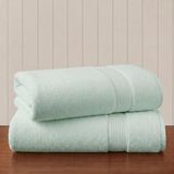 Madison Park Set van 2 extra grote badhanddoeken, 100% katoen, 800 g/m², zeer absorberend, hotel/spa-kwaliteit voor badkamer, zeeschuim