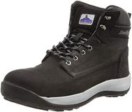 Portwest Stalen Nubuck Leren Halfhoge Schoen S3 HRO FW32 - Zwart - 41