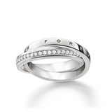 Thomas Sabo Dames Ring Zilver Zirconia Maat 60