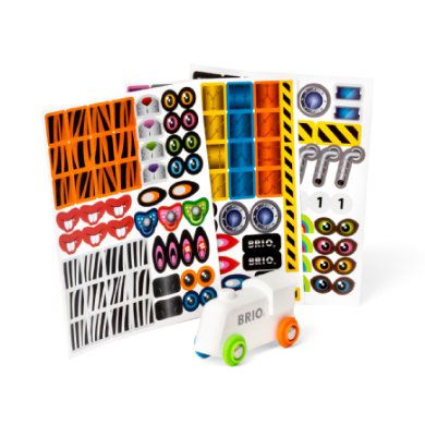 BRIO World 33979 Sticker Lokomotive - Holz-Eisenbahn zum Bekleben mit Stickern - ab 3 Jahren